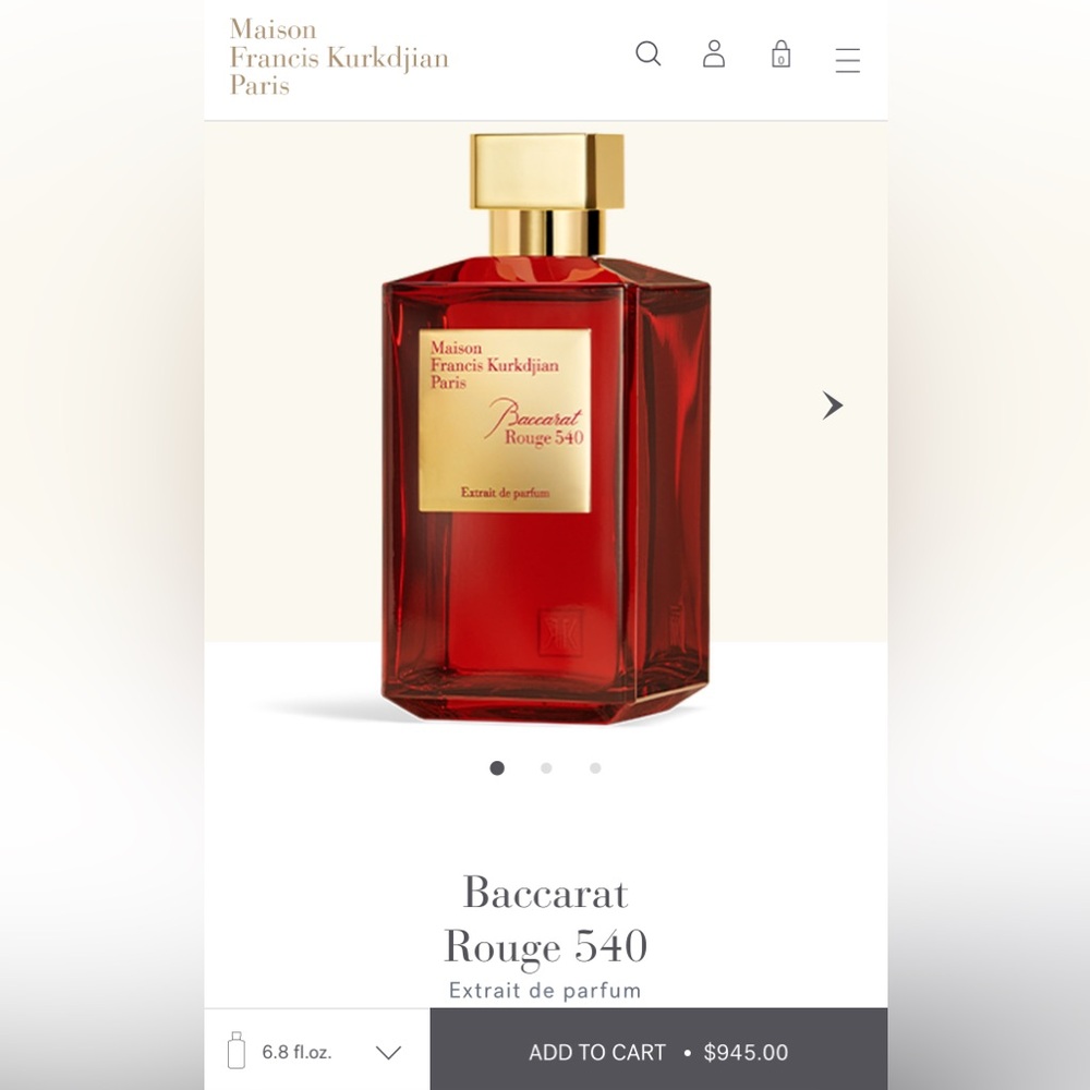 Baccarat Rouge 540 Extrait De Parfum